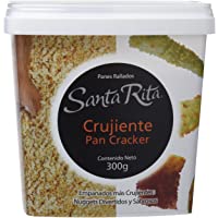 Los mejores  - Santa Rita Pan Rallado- Cracker Muy Crujiente - 6 Paquetes de 300 gr - Total: 1800 gr